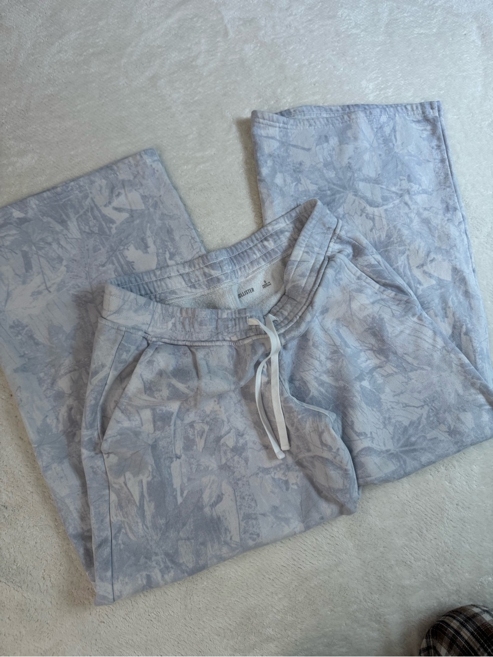 Hollister Gray Camo Wide Leg Sweatpants